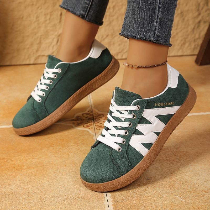Women's Spring-Autumn Flat Soft-Soled Gump-Style Training Casual Sports Shoes, Retro Versatile Footwear, Available In Large Sizes.