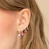 BOAKO 925 Silver Popular Pendant Heart-shaped Earrings Women Retro Style Multi Style Perforated Jewelry Aros Colors CZ