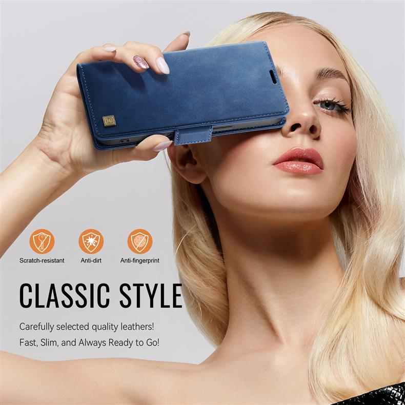Applicable iPhone17Phone Case Samsung S25FE Anti-spoofing protective cover A56Flip cover card slot leather case