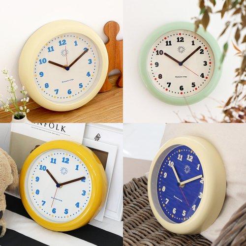 

[BRUNCH BROTHER] BRUNCH BROTHER Creamy Wall Clock Mustard