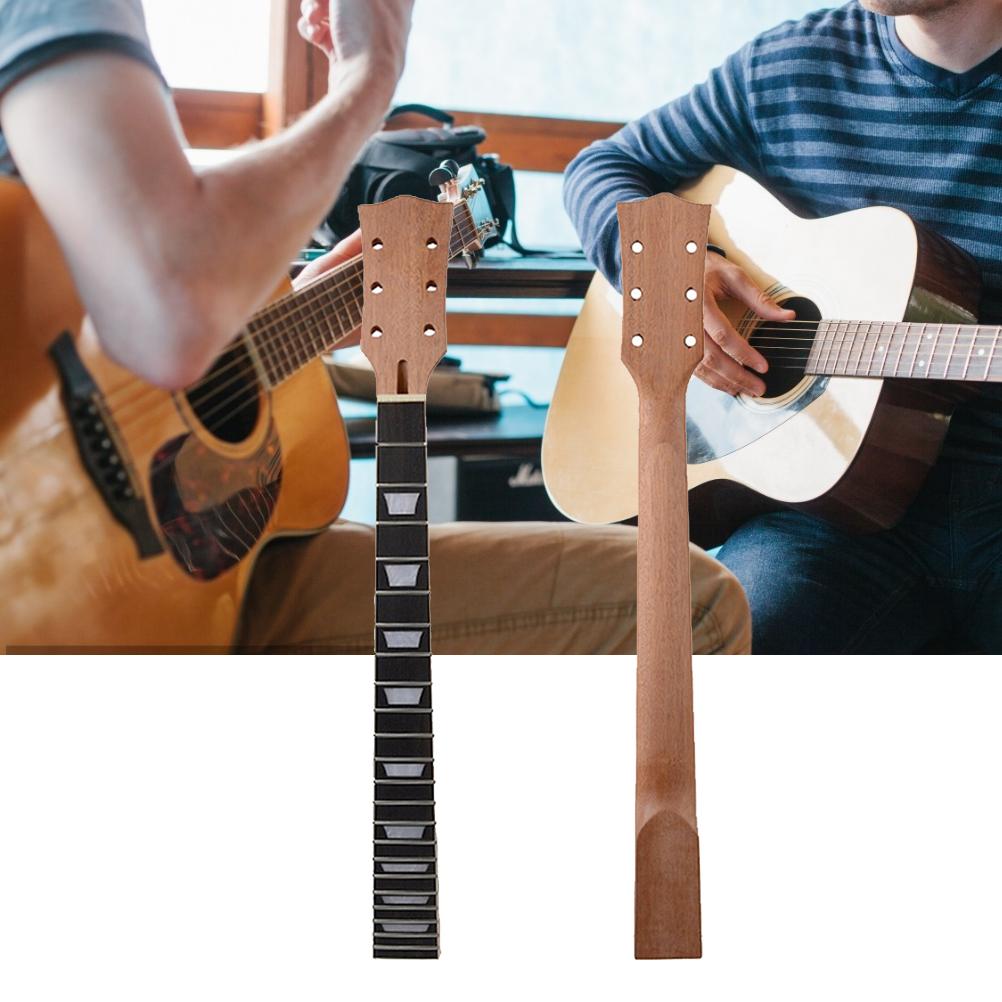 Guitar Neck 22 Fret 24.5 Inches Mahogany Rosewood Fretboard Guitar Neck for Electric Guitar Neck