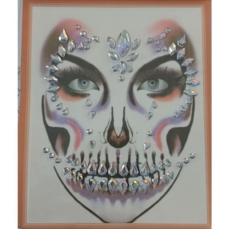 3D Rhinestone Bright Face Stickers for Festival Glitter Makeup Jewelry Sticker On Face Crystals Diamonds Decoration