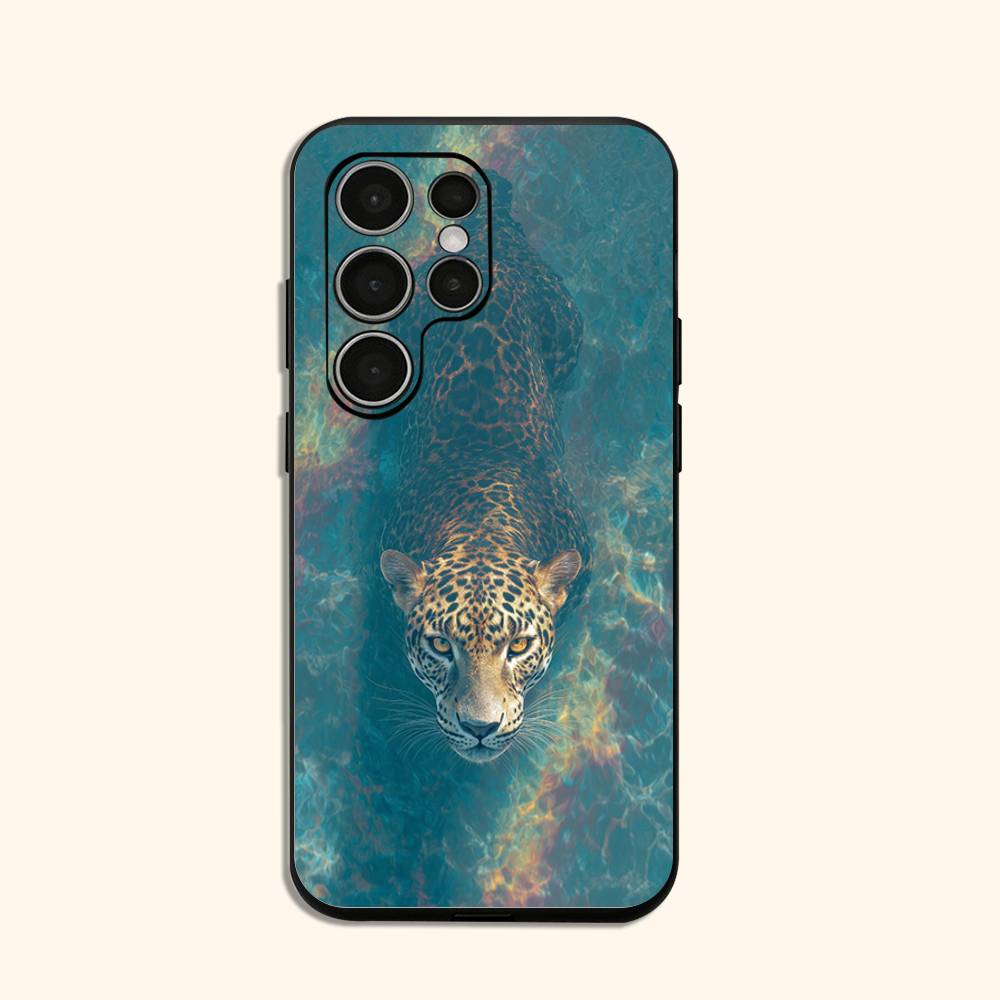 Lion & leopard Phone Case For Samsung Galaxy S 24,25,23,22,21,20 Plus Ultra 5G Lite Shockproof Cover