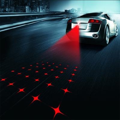 Universal LED Car Motorcycle Laser Fog Light Anti  Lamp Auto Signal Warning Lamps Car Styling