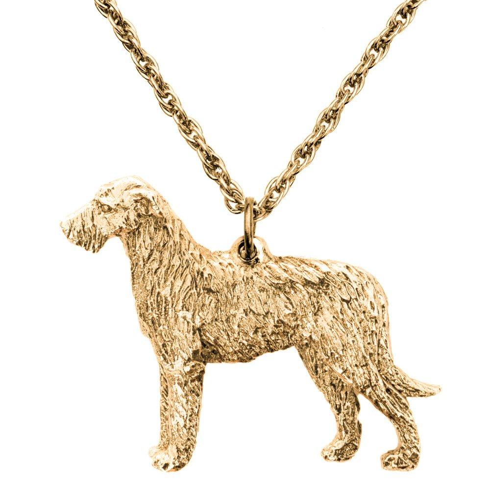 Irish Wolfhound, British-made Art Dog Pendant Necklace Collection