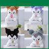 Adorable 4 Inch Kuromi Plush Toy Cute Cartoon Character Doll Keychain Accessory