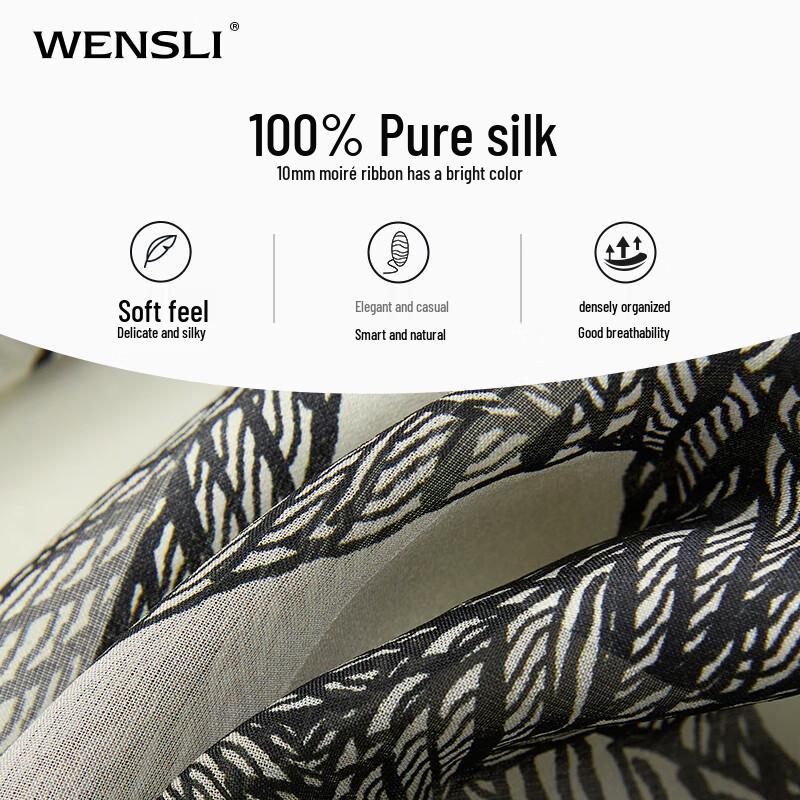 Cachecol Feminino WENSLI 100% Seda de Amoreira - Estrela da Noite