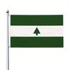 1 pezzo Misure Multiple Opzionali Bandiera Verde del Maryland Banner Resistente in Tessuto da Esterno con Barra Bianca e Freccia Verde - Resistente alle Intemperie per Patio, Giardino,