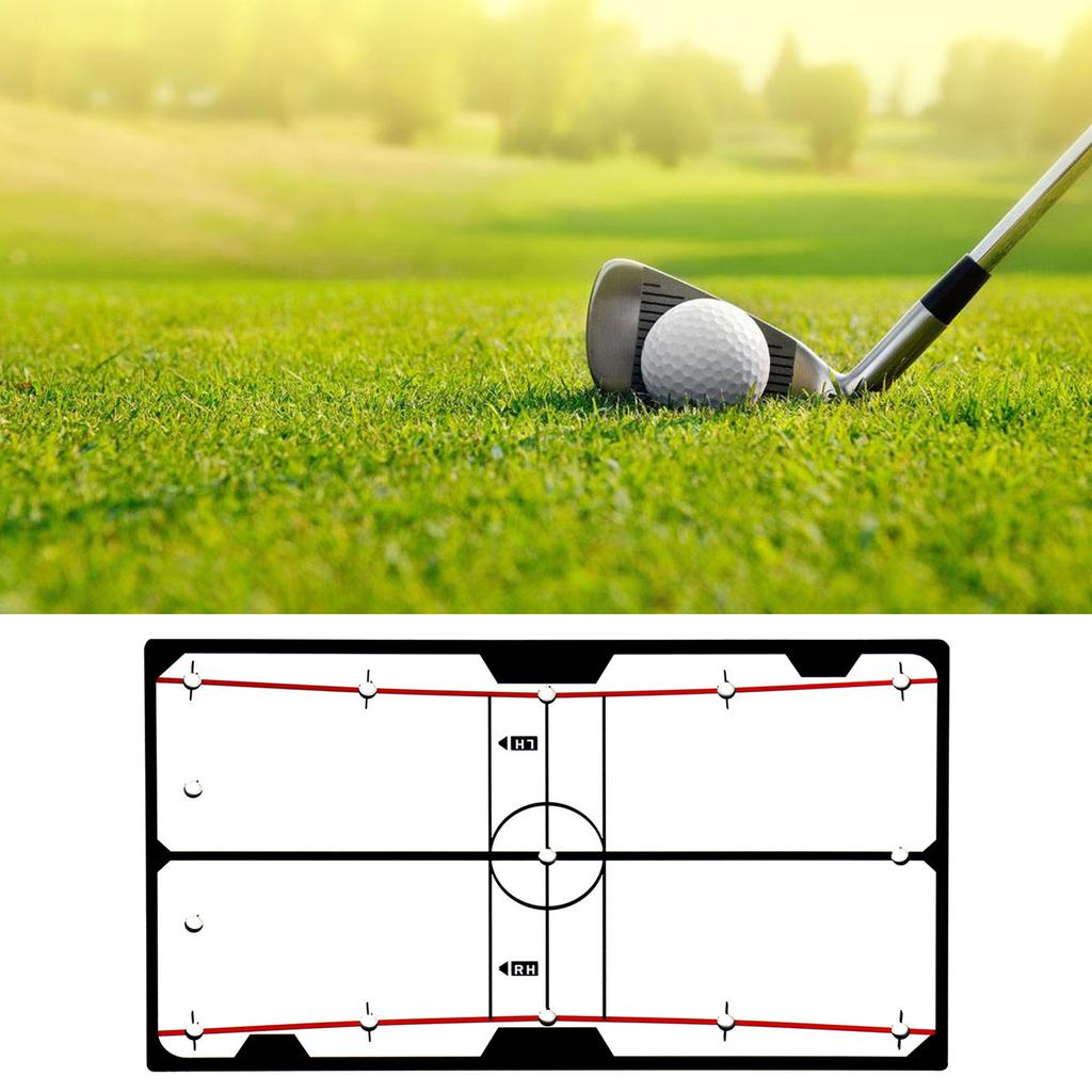 Golf Putting Mirror Portable Golf Training Aid Golf Swing Trainer Alignment Mirrors Golfing Accessories Indoors Outdoors
