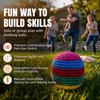 3/6er Pack Handgehäkelte Footbags, Strapazierfähige Gestrickte Kickbeutel, Weiche Gewebte Jonglierbälle für Koordinationstraining, Outdoor-Spiel, Partyspiele & Stressabbau