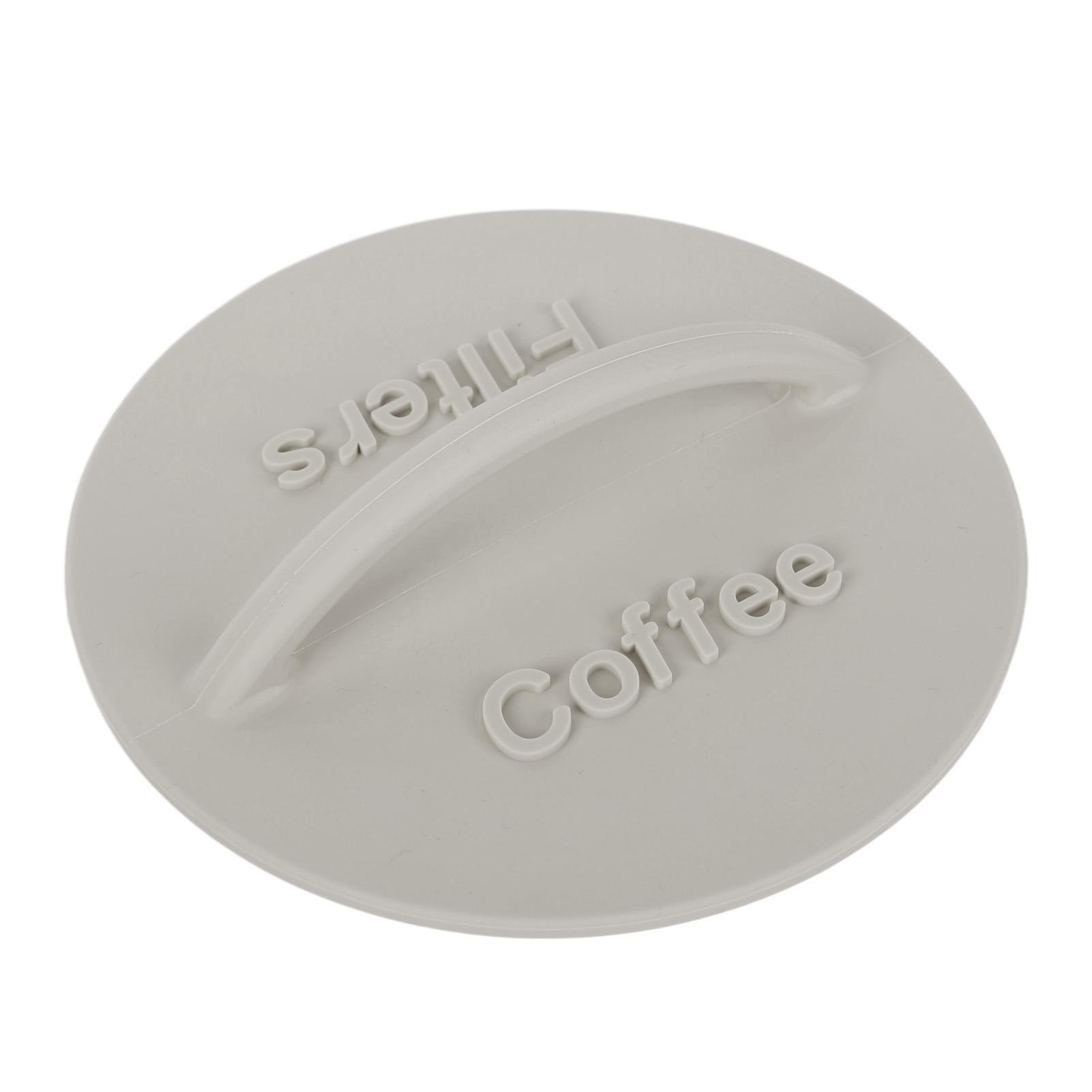 

Coffee Filter Storage Holder Light Weight Silicone Holder Anti Dust Round Coffee Filter Dispenser for Home Coffee Shop L серый