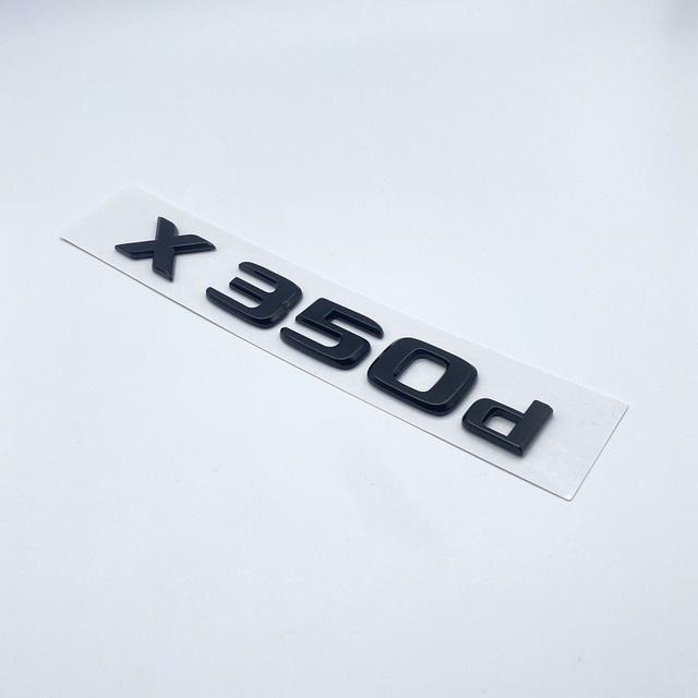 3D Glossy Black Letters X250d X350d 4Matic Etition 1 Emblem for Mercedes Benz X Car Fender Badge Trunk Nameplate Logo Sticker