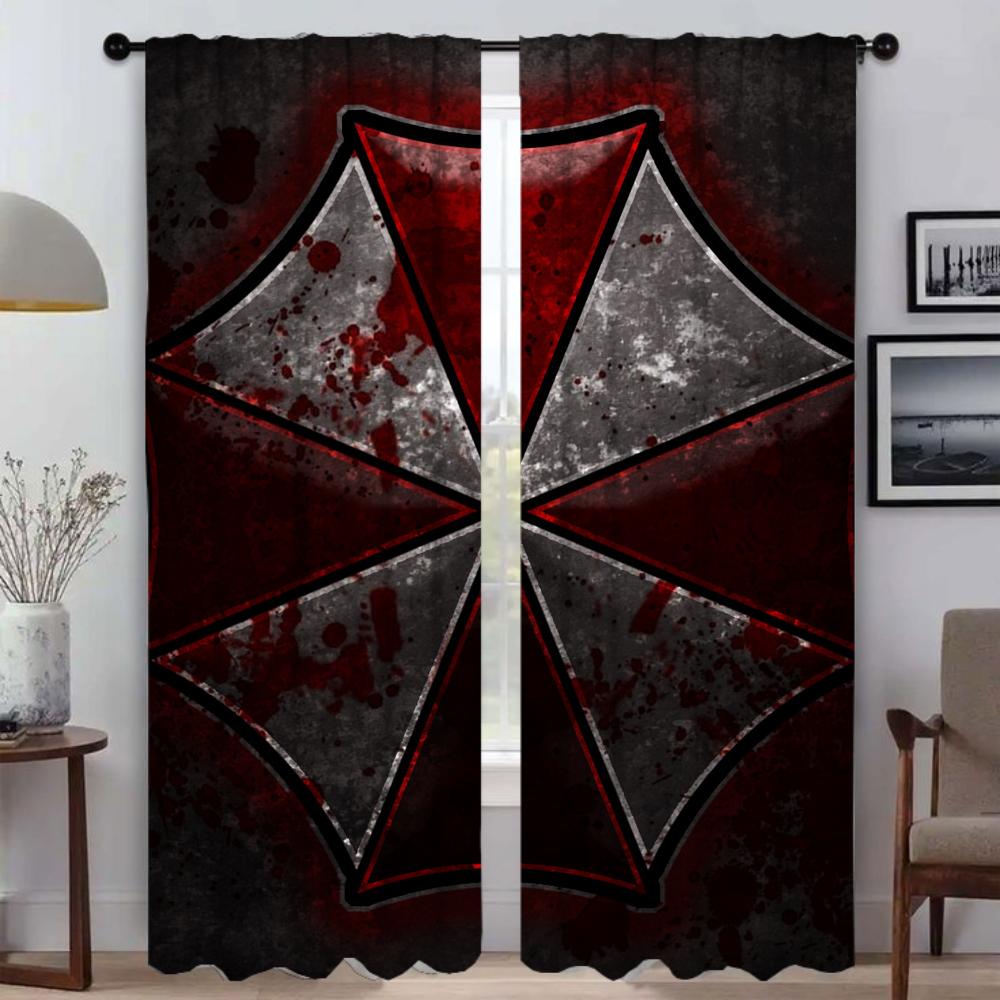Room Darkening Curtains Bedroom Umbrellas Curtain Panel Partition Halloween Decoration Shades Home Interior Made Of Polyester Washable Decor Ready