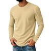 Men's Long Sleeve Round Neck Casual Top for Everyday Comfort and Relaxed Fit