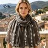 Breathable Sun Protection Shawl Solid Color Embroidered for Women, Lightweight Soft Gauze Scarf with Floral Versatile Waist Accessory Vine Texture,