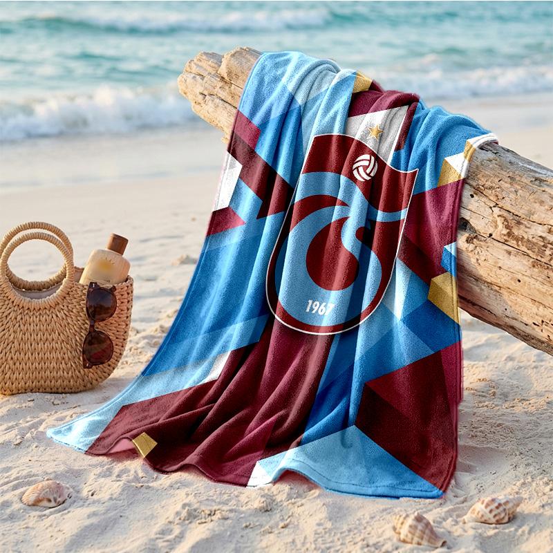 Trabzonspor FC Print Mikrofaser Strandtuch Schnelltrocknend Saugfähig Großes Handtuch für Strand Schwimmen Reisen