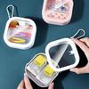 2Pcs Hair Tie Organizer Mini Storage Box Hair Clip Holder Portable Storage Container Cotton Swab Dispenser Organizer