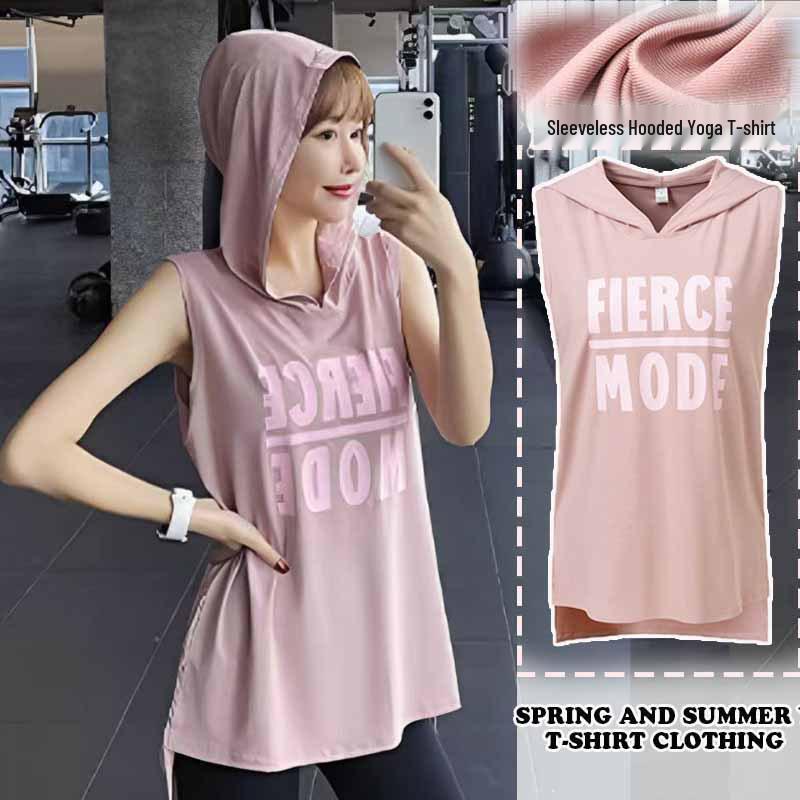 

Summer Quick-Dry Slimming Sleeveless Sports and Yoga T-Shirt Extra Large