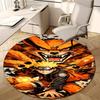 1pc Naruto Print Round Carpet Chair Round Carpet Suitable for Bedroom Living Room Home Decorative Carpet