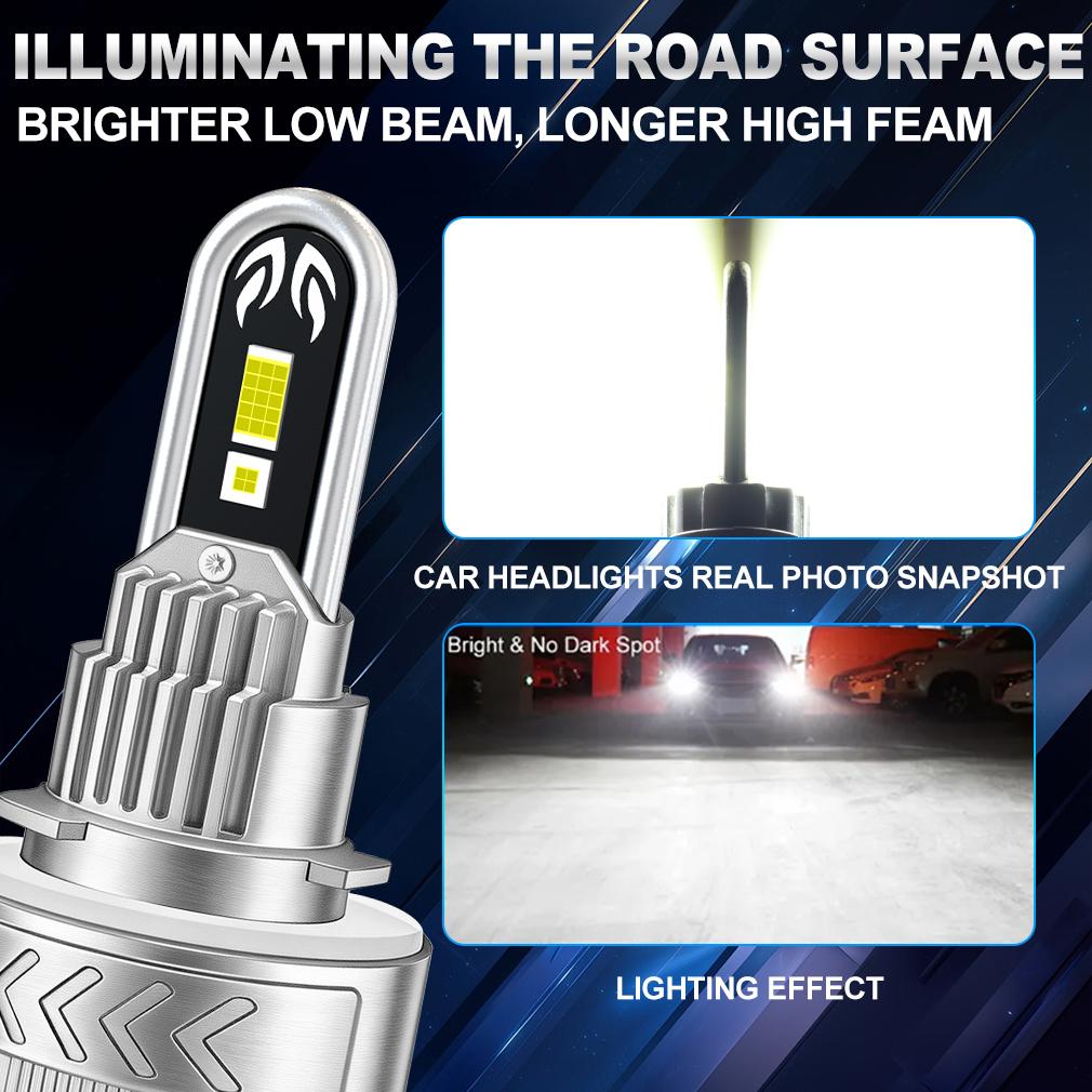 2Pcs H15 LED Headlight Bulbs High Power 6000K High Beam 120W 40000LM Turbo Headlamp DRL Driving Lamp For Volkswagen Golf 6/7 BMW 12V