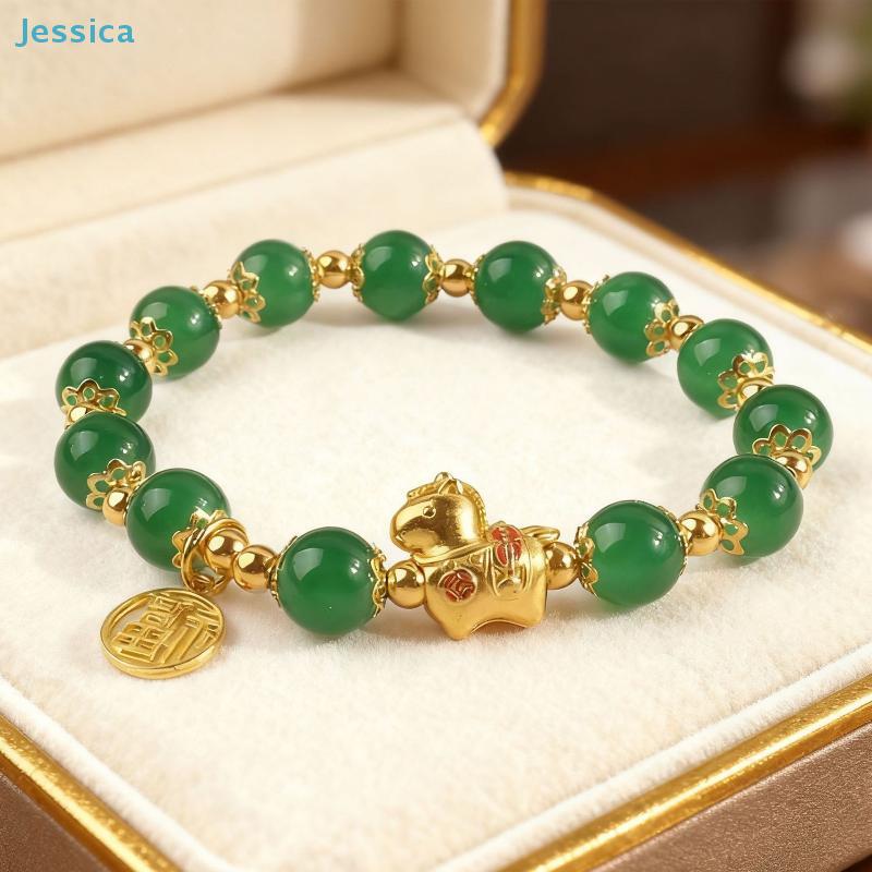 Lucky Pixiu Beaded Bracelets - 4 Colors Natural Stone Feng Shui Wealth Bracelet for Women