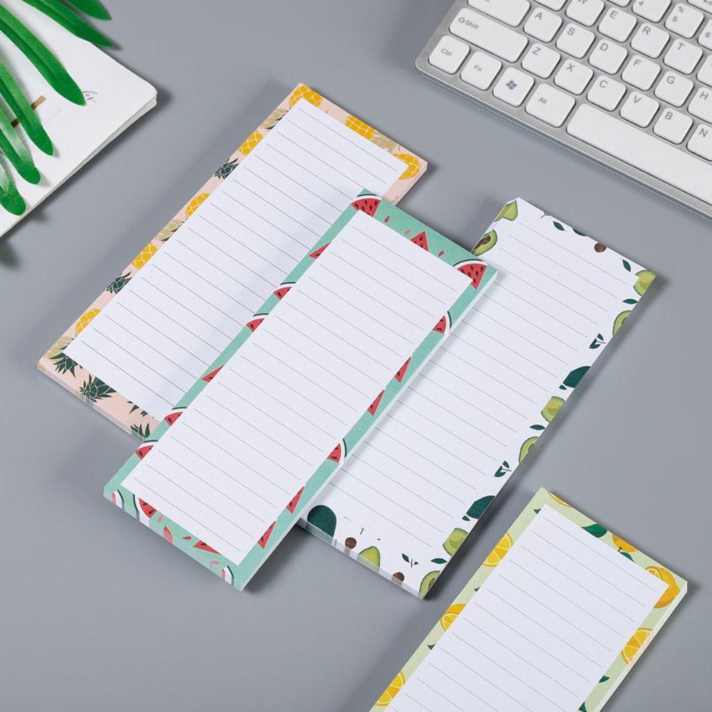Fruit Pattern Magnetic Shopping List Pad for Fridge To Do Appointment Reminders  Home Office