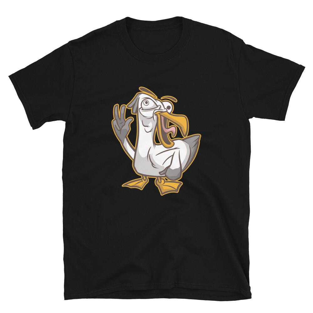 Silly Funny Seagull Bird Classic Fit T-Shirt
