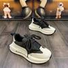 22. Nouvelles chaussures décontractées de sport respirantes amples chaussures à plateforme daddy shoes chaussures à semelle rehaussante