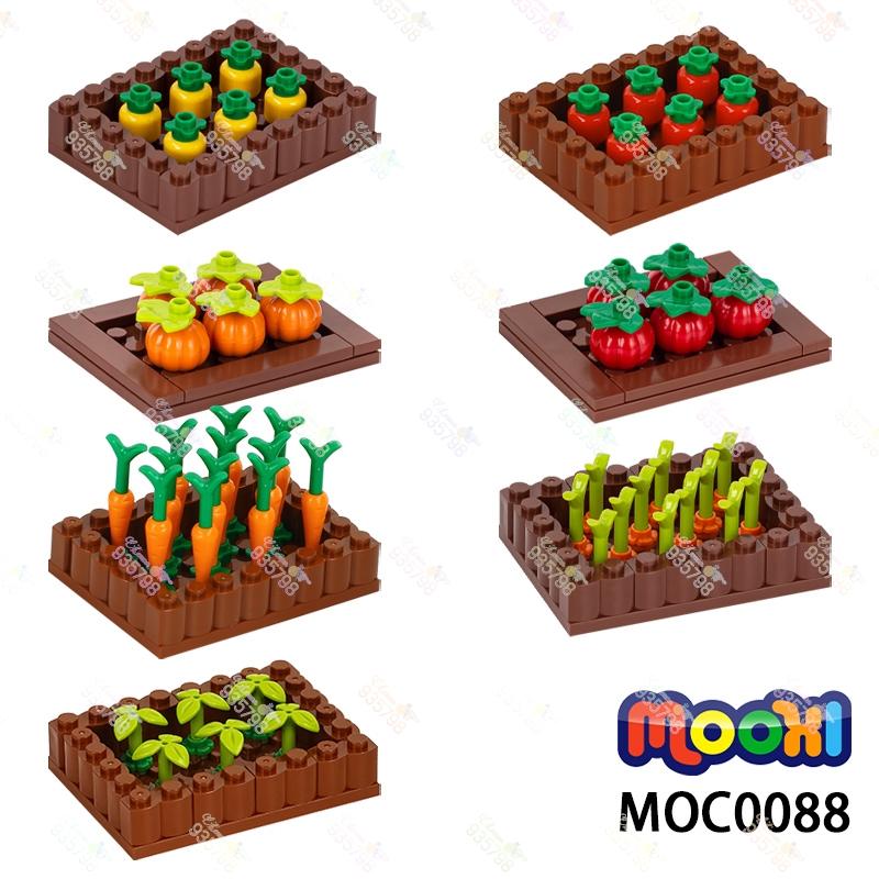 Serie Fattoria Verdura e Frutta Coltivazione Blocchi da Costruzione Fai da Te Modello Campo di Ananas Carote Zucca Giocattoli Per Bambini MOC0088