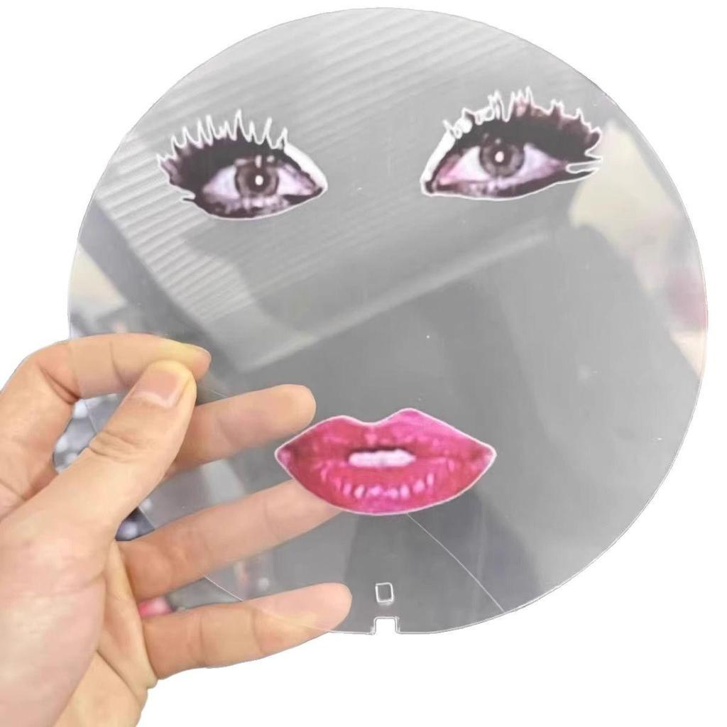 Abstract Lady Gaga Red Lips Transparent Concert Fan