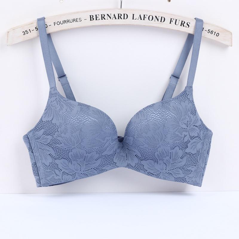 Wholesale by the manufacturer, the new steel-free rim-free bra, lace lace, women's gathering underwear is comfortable