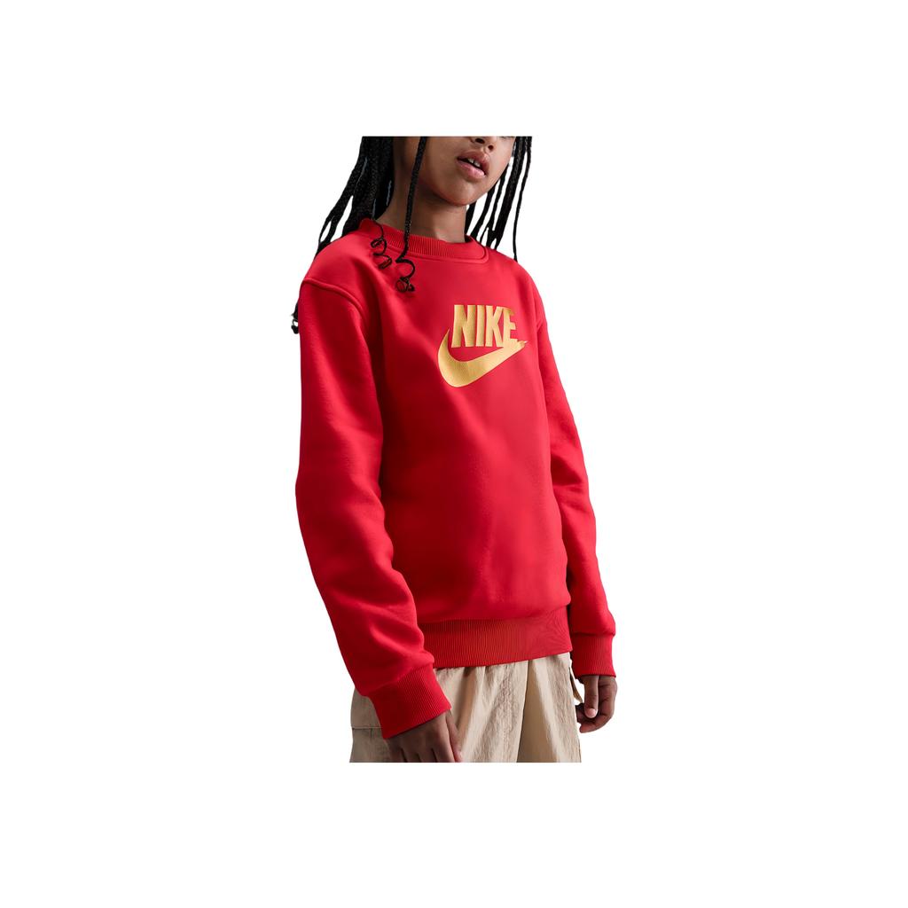 Nike Sportswear Club Sweat-shirt Confortable à Manches Longues Hauts pour Enfants HQ0975-657