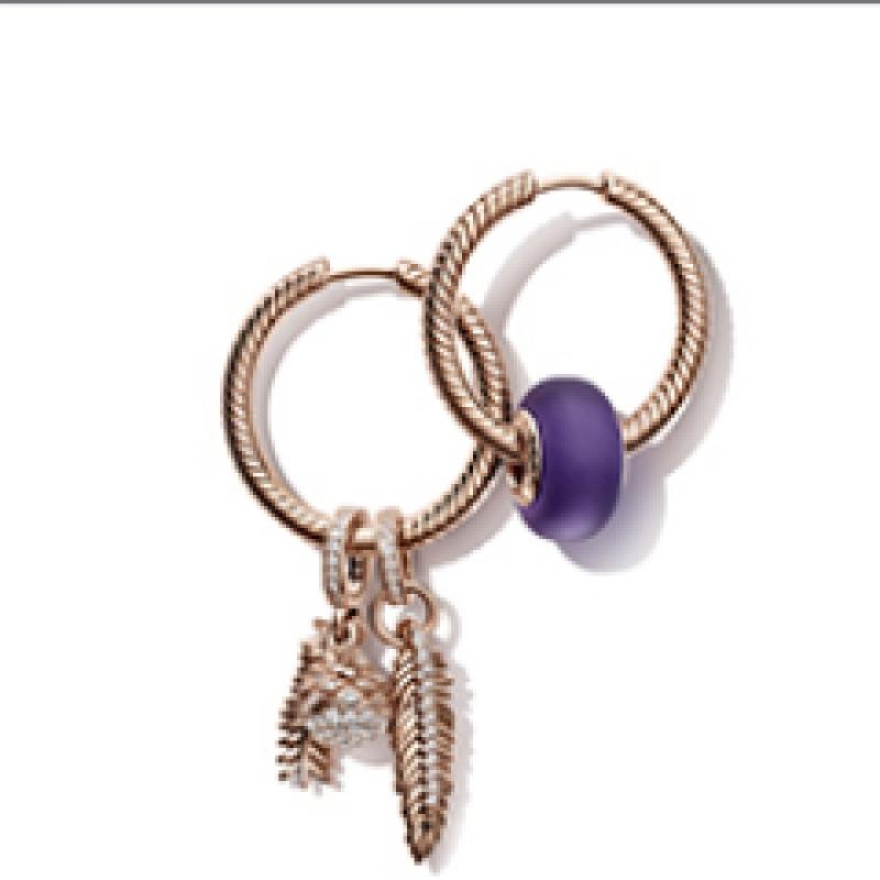 Pandora Moments Charm Hoop Earrings 289532c00