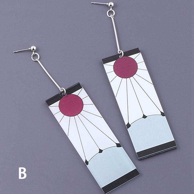 

Серьги-капли в виде трубы Аниме Акриловые Demon Slayer Клинок Призрака Серьги