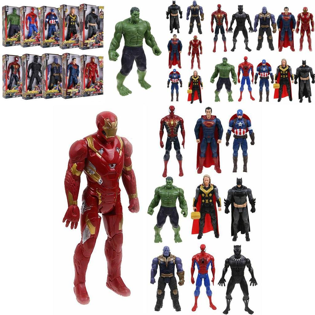 Atemberaubende Avengers Infinity War Hulk Spiderman Thanos 12" Tönende Leuchtfigur Spielzeug Ideales Geschenk für Superhelden-Enthusiasten