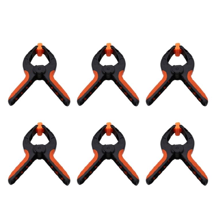 6Pcs Toggle Clamps Wood Fixing Tool Woodworking Spring Clamp Plastic Fixing Middle Frame Bracket Clamping Pliers