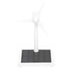 Solar Windmill Toy Desktop Turbine Model Wind Turbine for Boys and Girls Solar Powered Windmills Abs Plastics White Educational Set