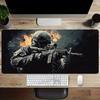 Velká podložka pod myš Design taktického vojáka Protiskluzová XXL podložka na stůl Herní příslušenství Prošité okraje Pro domácnost a hru Pro FPS hráče