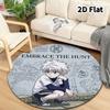 Hunter X Hunter Round Area Rug Carpet Rug For Living Room Bedroom Sofa Playroom Decor Nonslip Floor Mat