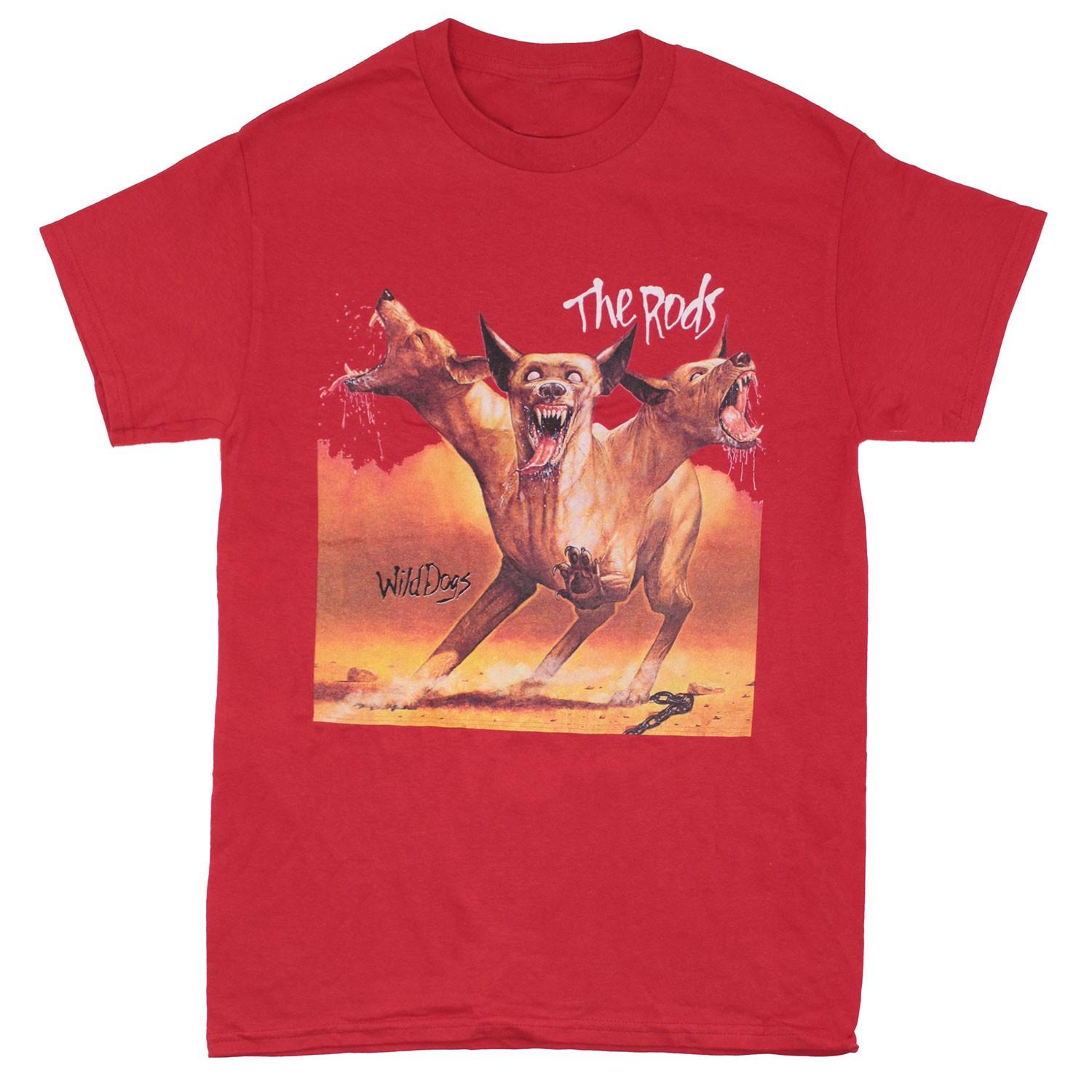 Men s Rods Wild Dogs Red T-shirt Small Red 4XL