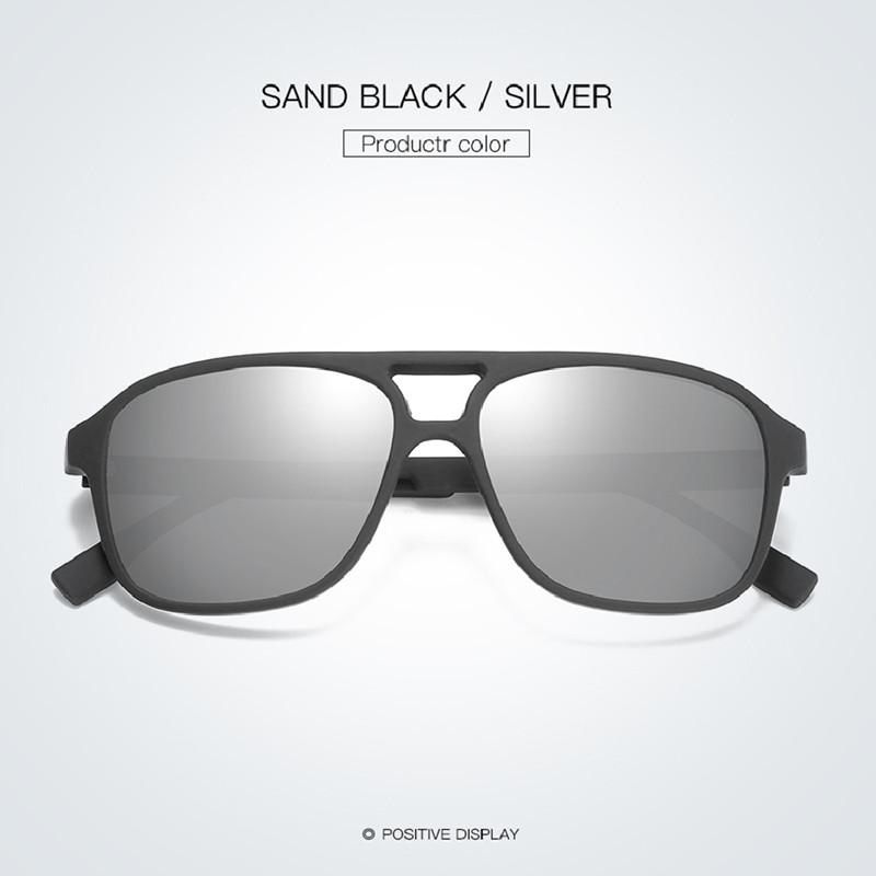 

Европейские и американские мужские и женские модные спортивные на открытом воздухе красочные поляризованные солнцезащитные очки для верховой езды серебряный