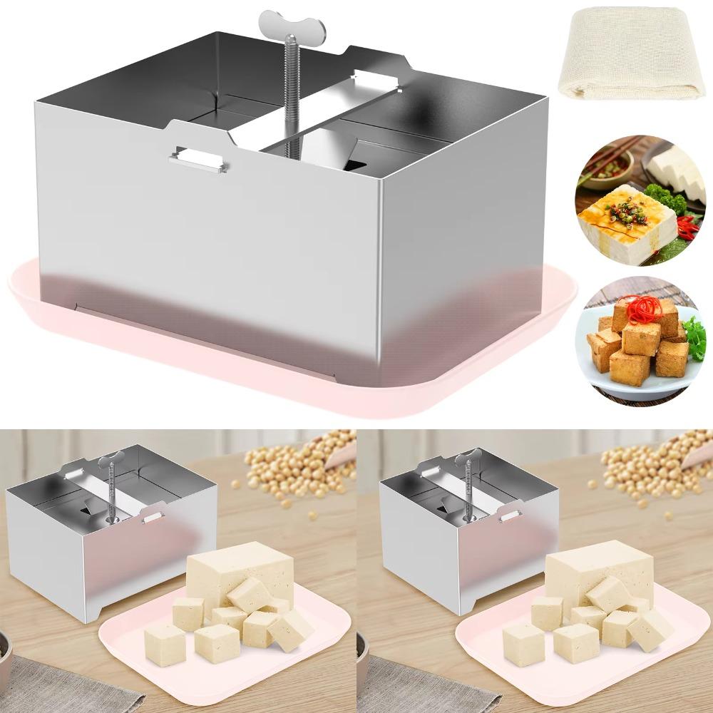 304 Stainless Steel To Fu Press Mould Adjustable Yogurt Filter Soybean Curd Maker  Home