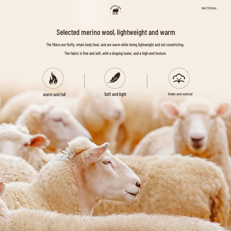 Shanshan Men's 90% Wool 10% Cashmere Round Neck Sweater