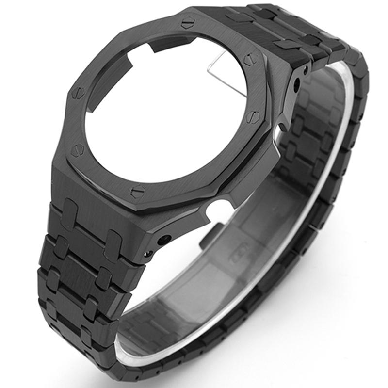 Kovová sada na úpravu GA2100 Pro Casio GA2100 2110 GA-B2100 Pouzdro a řemínek z nerezové oceli Náhradní modifikační příslušenství