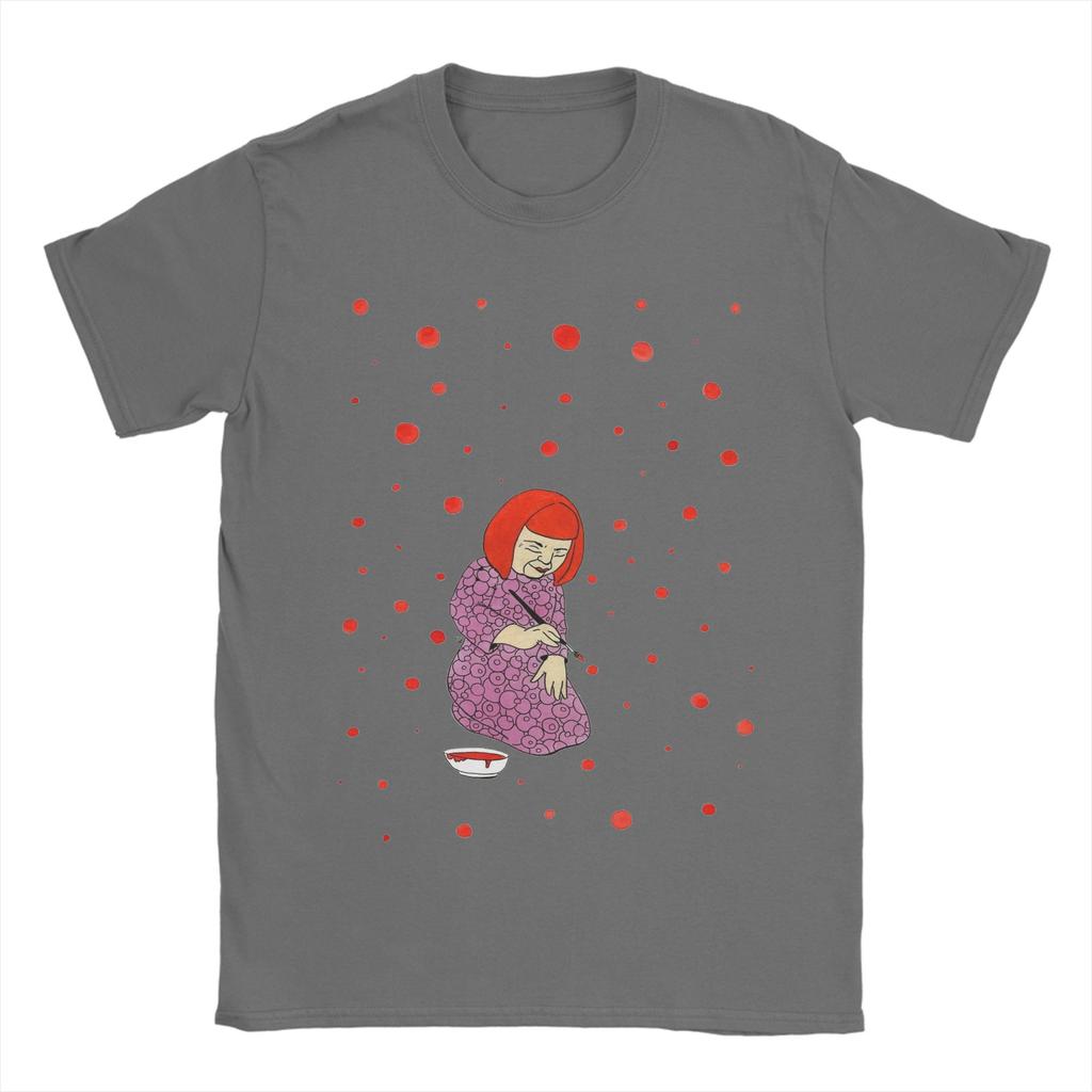 Men Yayoi KKusama T Shirts Cotton Clothing Funny Short Sleeve Crew Neck Tee Shirt Gift Idea TShirts