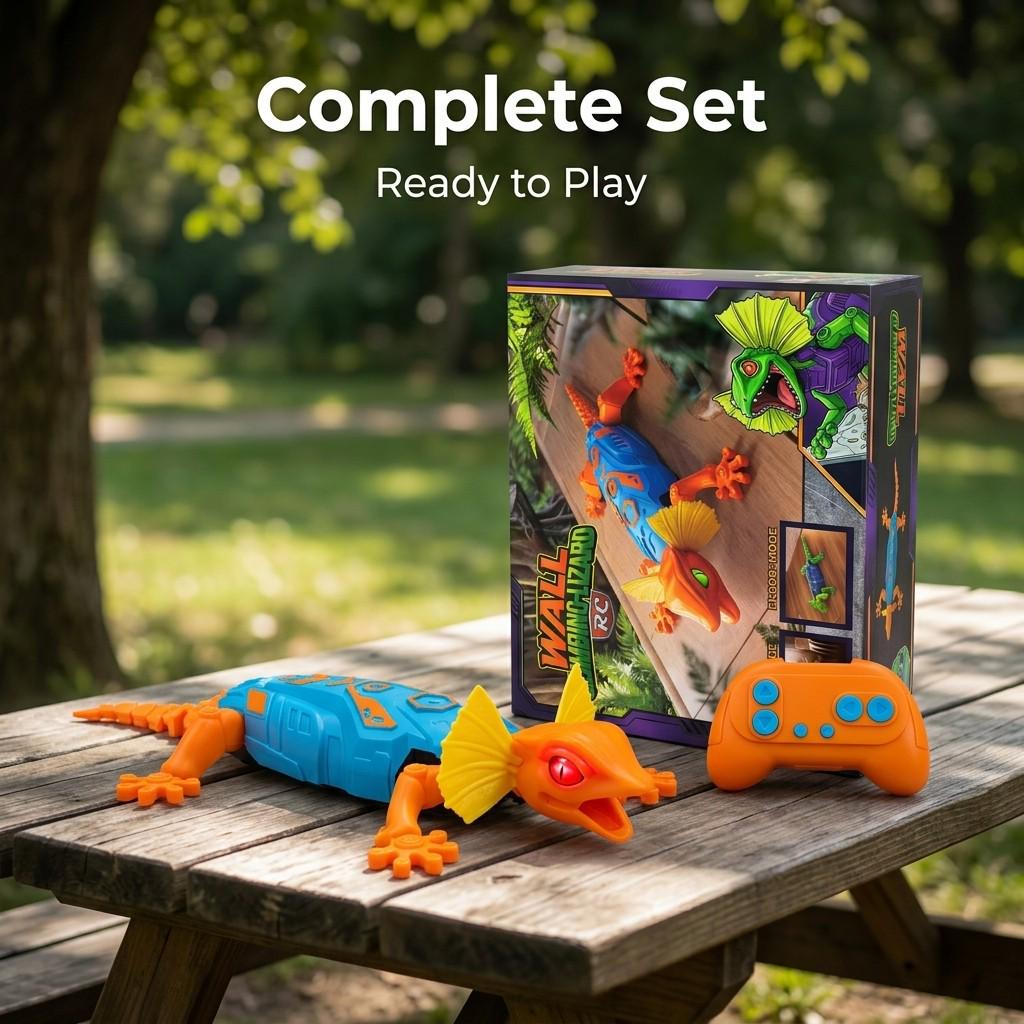 Color-Changing Dragon Gecko Climbing Car: Rechargeable Halloween Prank Toy for Kids