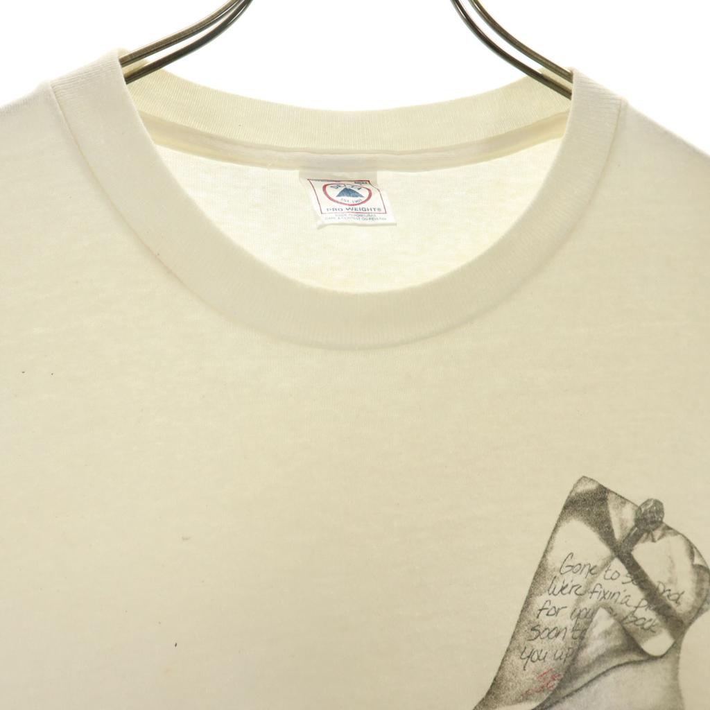 Delta 90s Old Cross Short Sleeve Jesus T-shirt L Ivory JESUS Men's Used