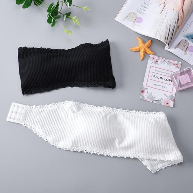 Teenage Girl Strapless Lace Trim Chest Wrap Inner Wear