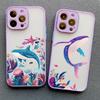 Shark Painted Sea Whale Marine Organism Phone Case For IPhone 13 11 12 Pro Max Mini 16 15 14 Pro Max Plus X XR XS 7 8 SE2 Covers