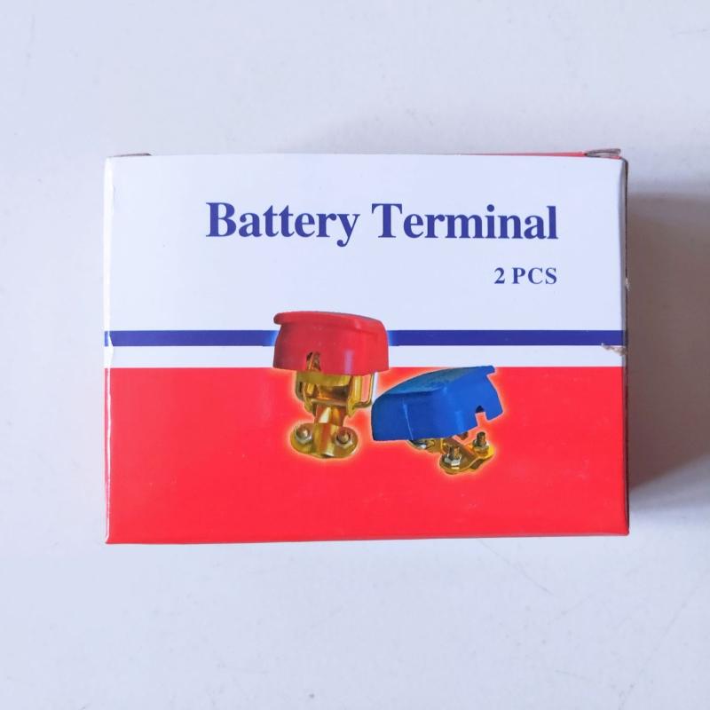 Battery Terminal Connector Positive Negative Car Top Post Clamp Connector Electrode Quick Release for RV Car Marine Ship